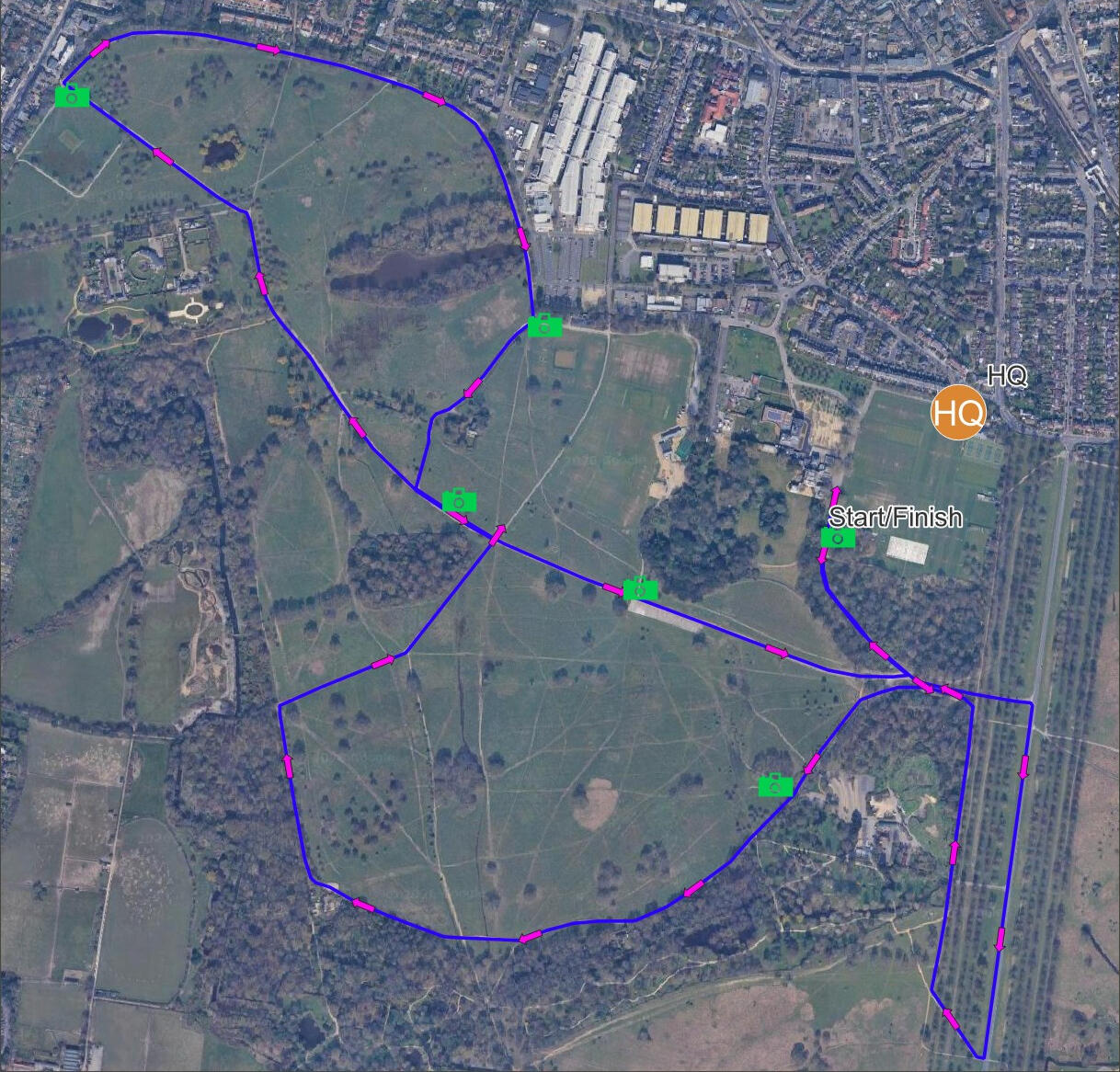Spectators map Wedding Day 7K Spectators map